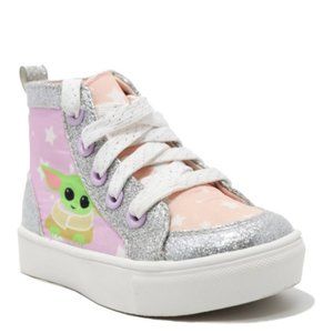 Grogu The Child Star Wars Toddler Girls Hightop Sneaker Size 9